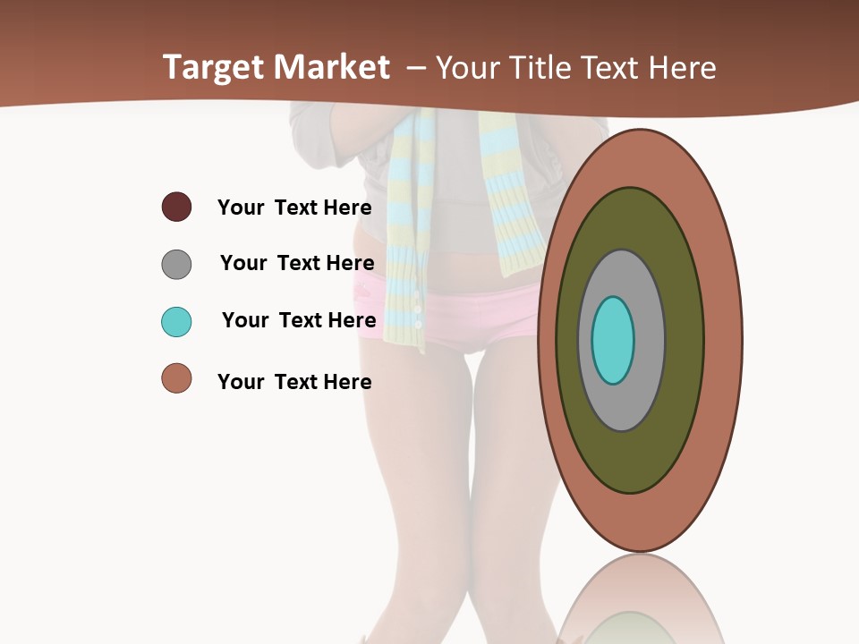 Female Playful Face PowerPoint Template