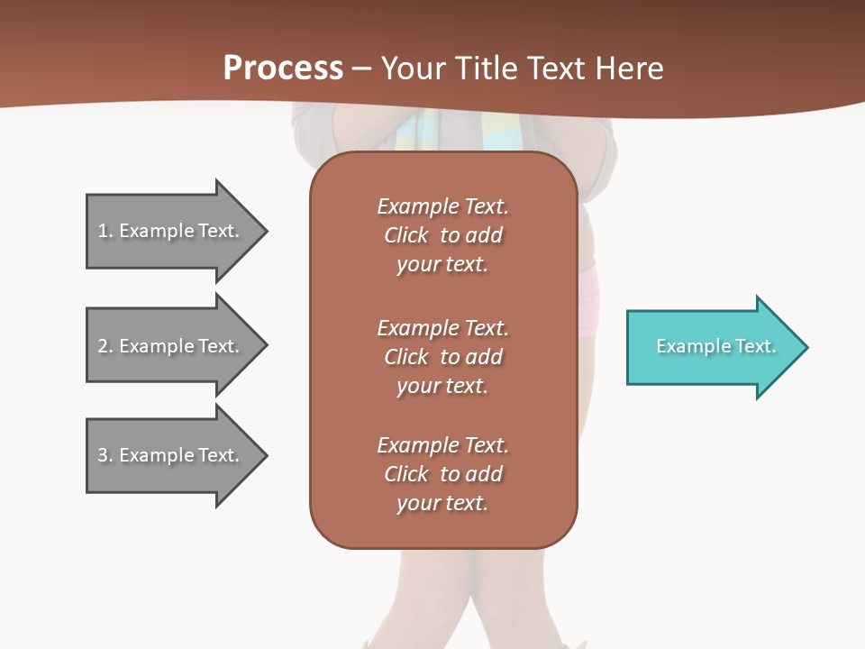 Female Playful Face PowerPoint Template