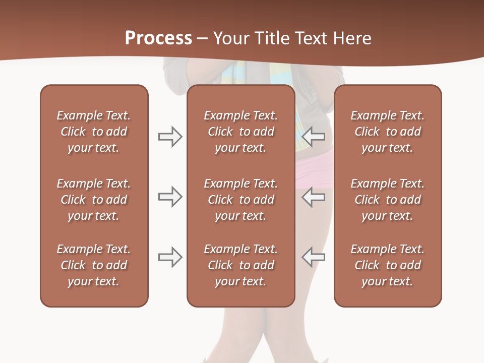 Female Playful Face PowerPoint Template