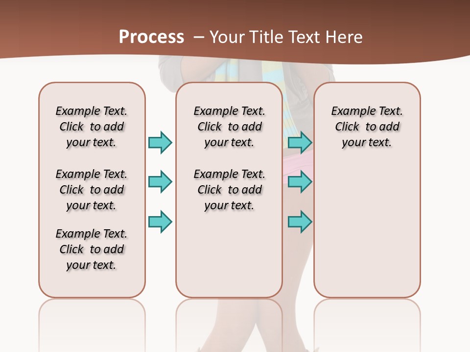 Female Playful Face PowerPoint Template