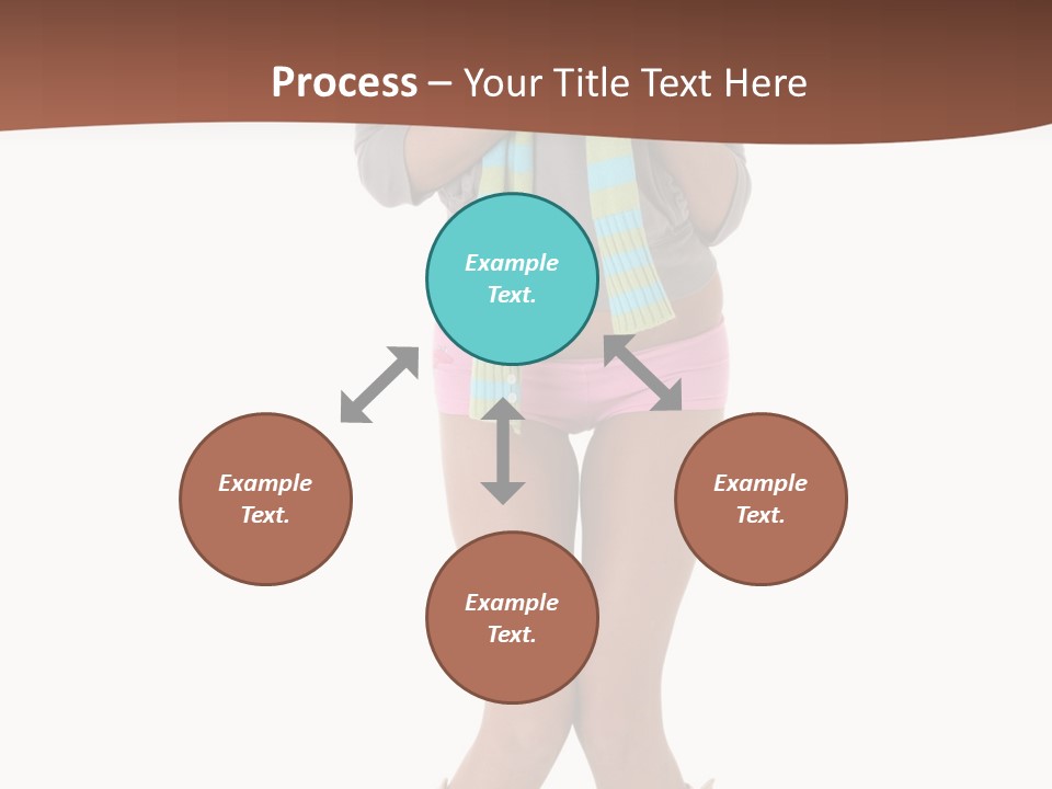 Female Playful Face PowerPoint Template