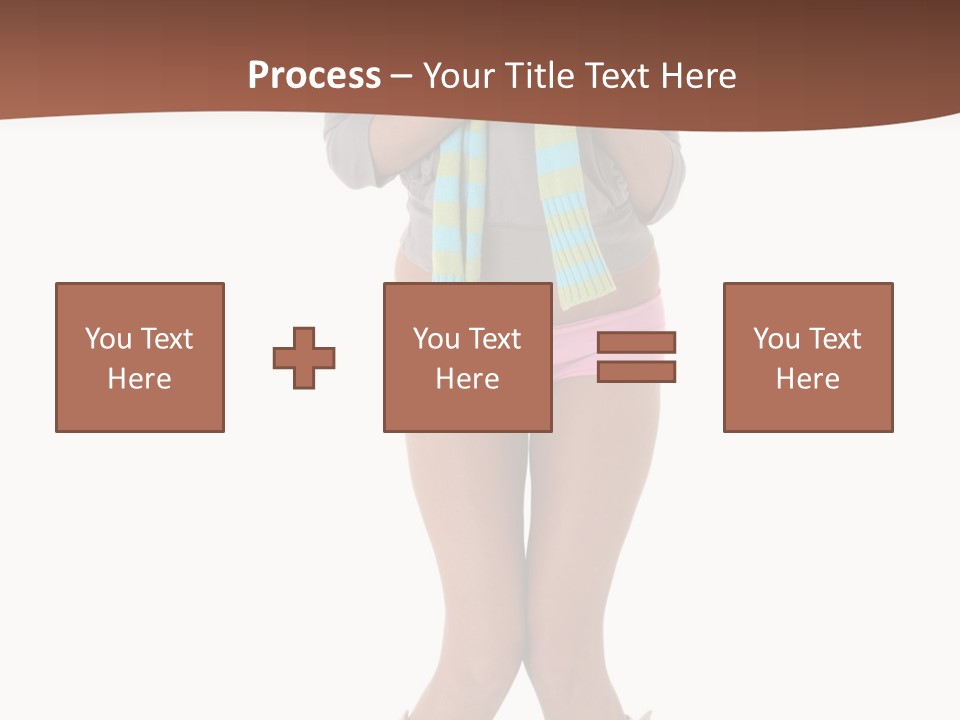 Female Playful Face PowerPoint Template