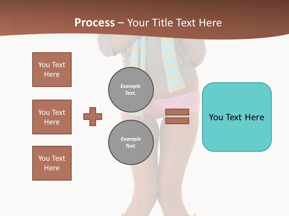 Female Playful Face PowerPoint Template