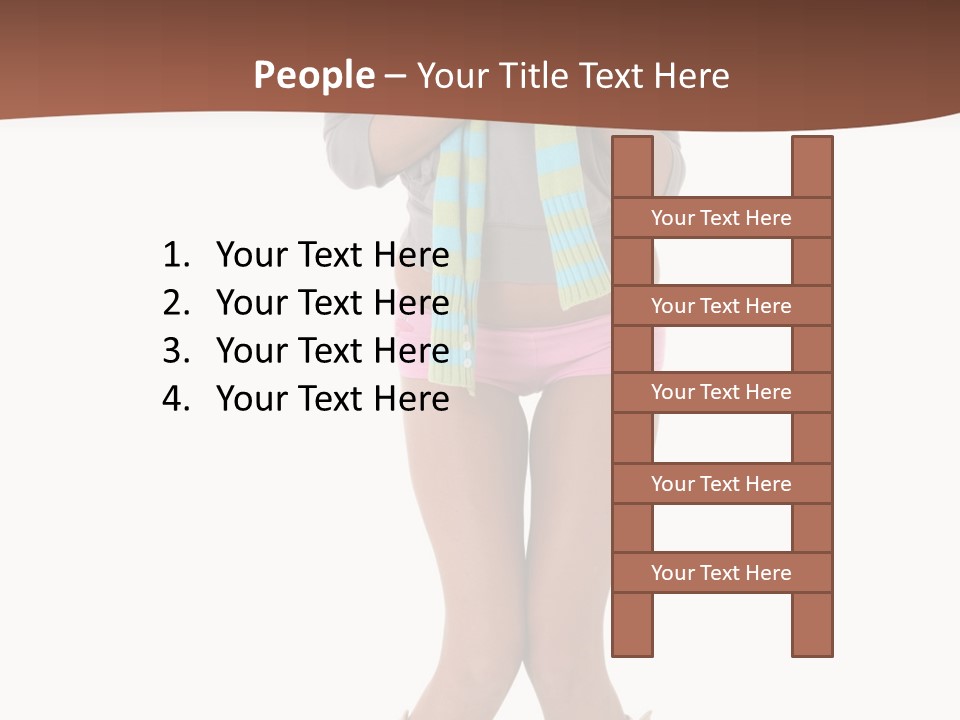 Female Playful Face PowerPoint Template