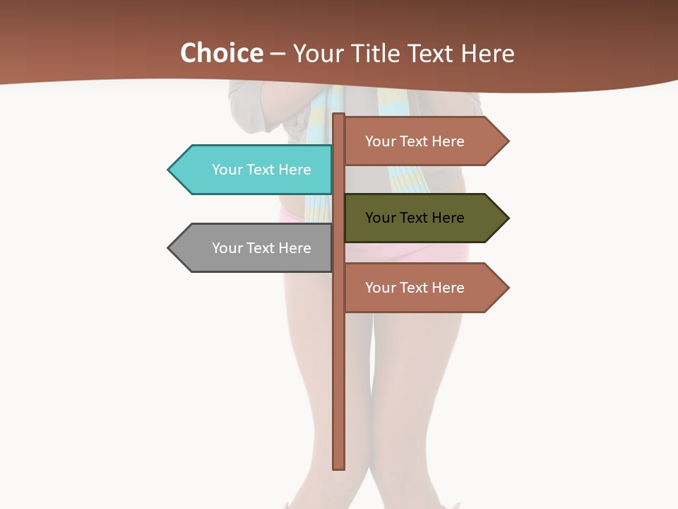 Female Playful Face PowerPoint Template