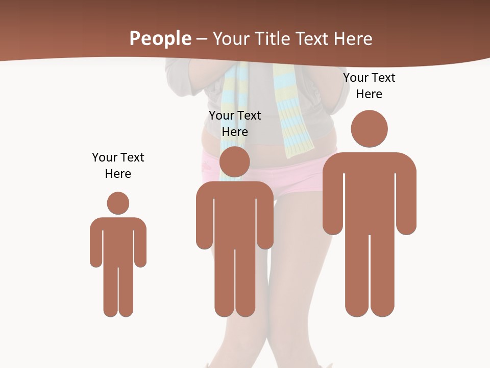 Female Playful Face PowerPoint Template