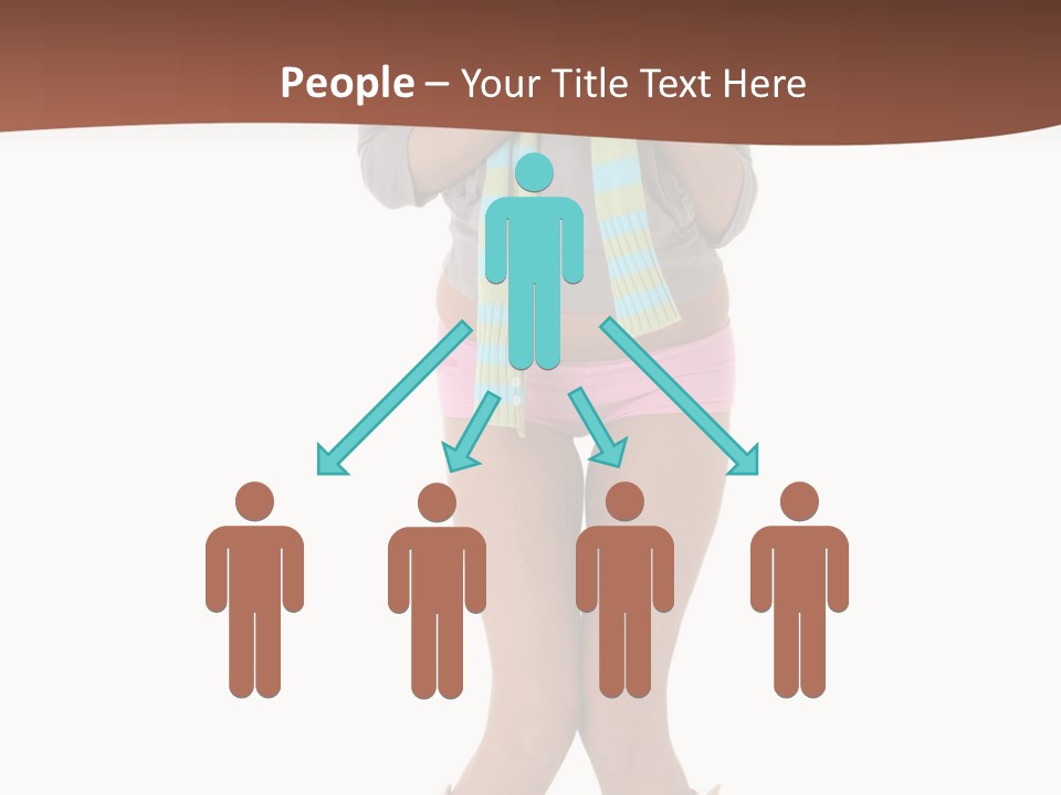 Female Playful Face PowerPoint Template