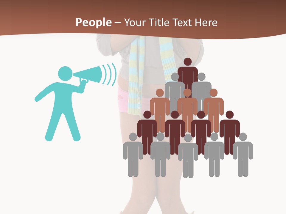 Female Playful Face PowerPoint Template