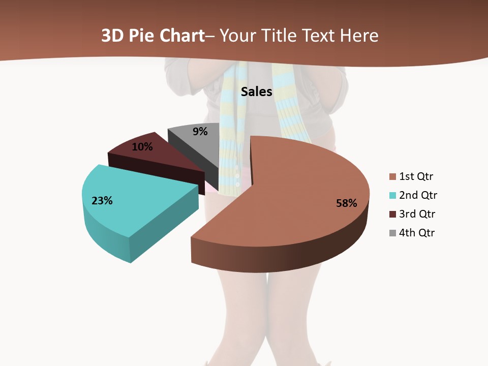 Female Playful Face PowerPoint Template