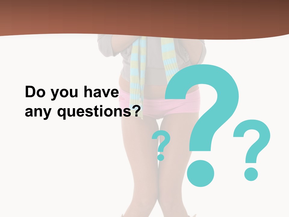 Female Playful Face PowerPoint Template