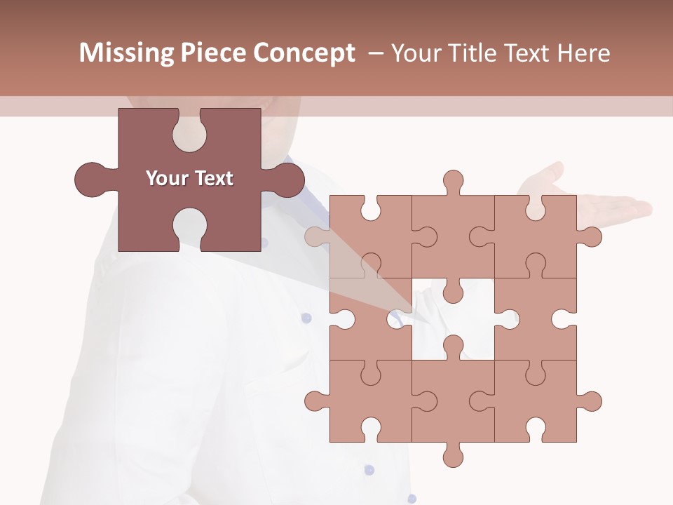 A Man In A Chef's Hat Is Pointing At Something PowerPoint Template