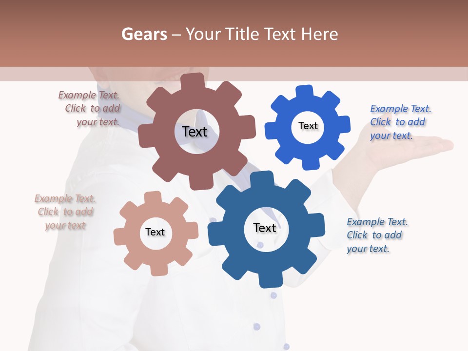 A Man In A Chef's Hat Is Pointing At Something PowerPoint Template