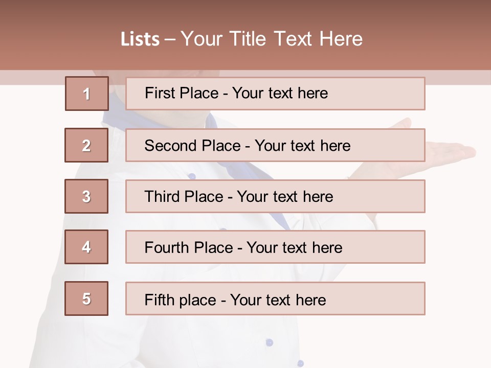 A Man In A Chef's Hat Is Pointing At Something PowerPoint Template