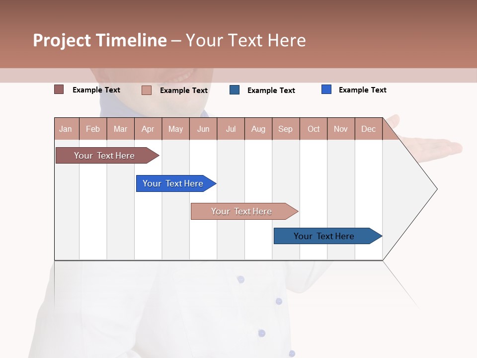 A Man In A Chef's Hat Is Pointing At Something PowerPoint Template