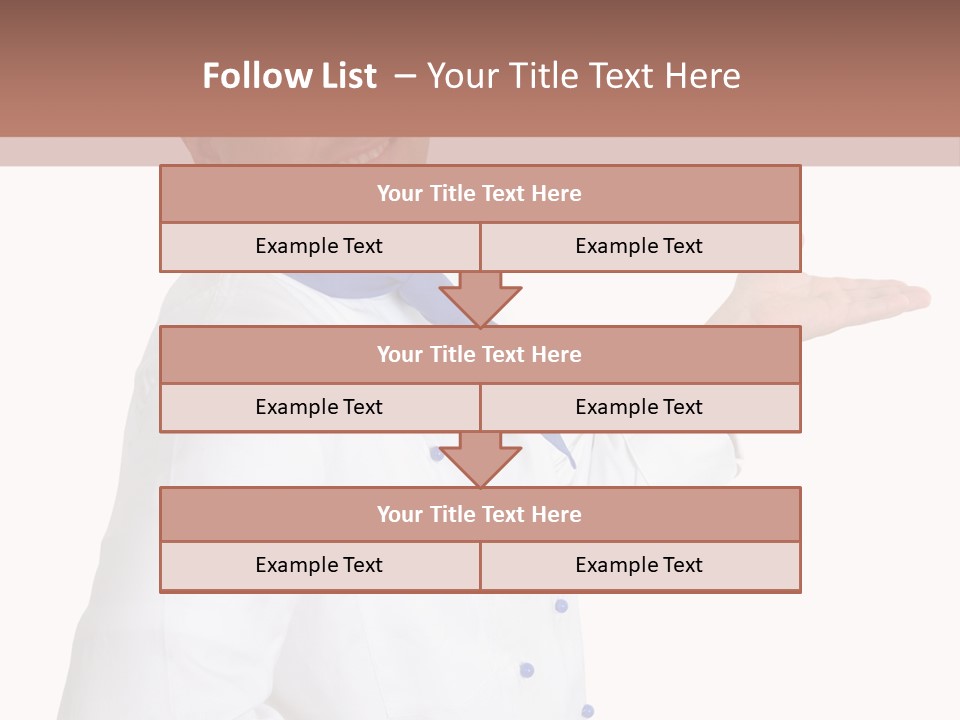 A Man In A Chef's Hat Is Pointing At Something PowerPoint Template