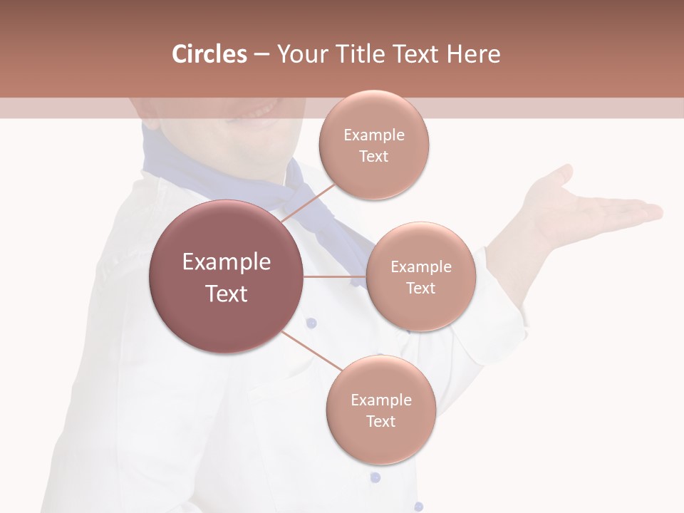 A Man In A Chef's Hat Is Pointing At Something PowerPoint Template