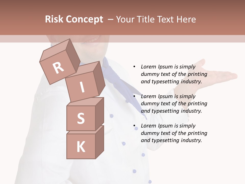 A Man In A Chef's Hat Is Pointing At Something PowerPoint Template