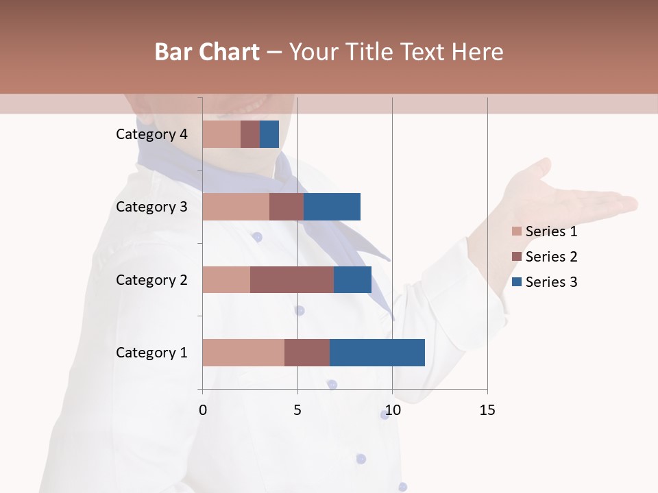 A Man In A Chef's Hat Is Pointing At Something PowerPoint Template
