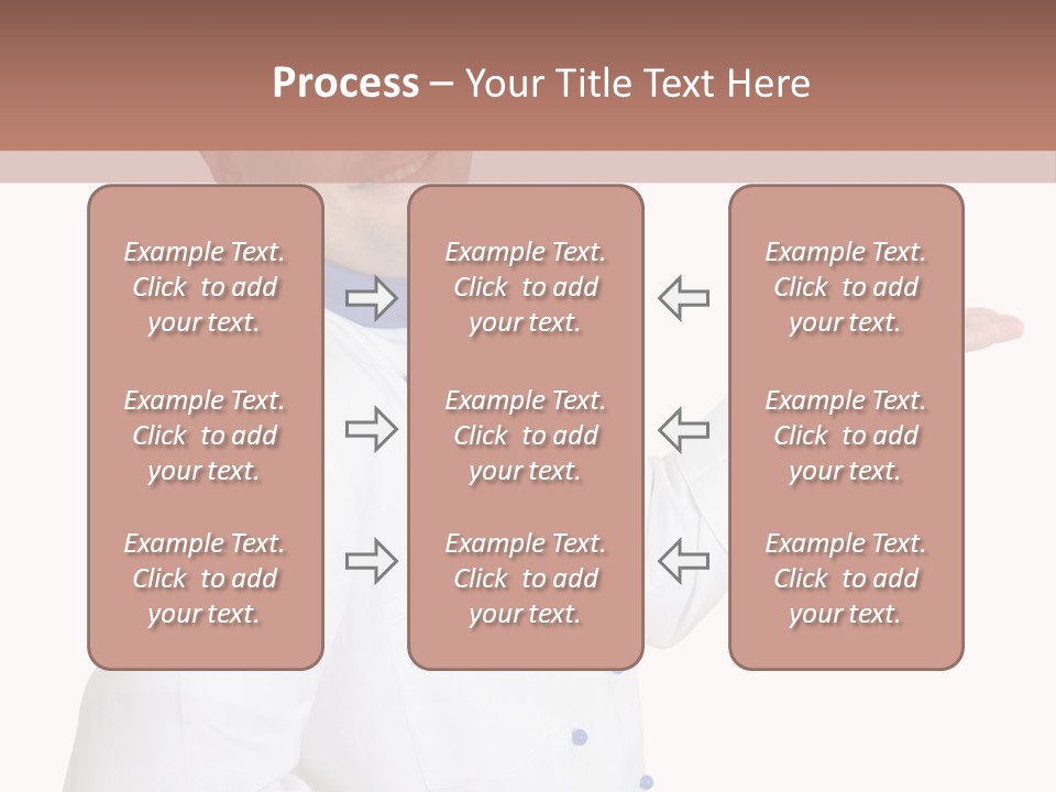 A Man In A Chef's Hat Is Pointing At Something PowerPoint Template