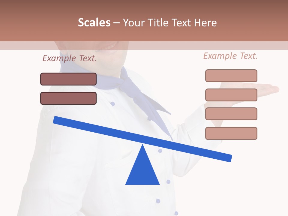 A Man In A Chef's Hat Is Pointing At Something PowerPoint Template