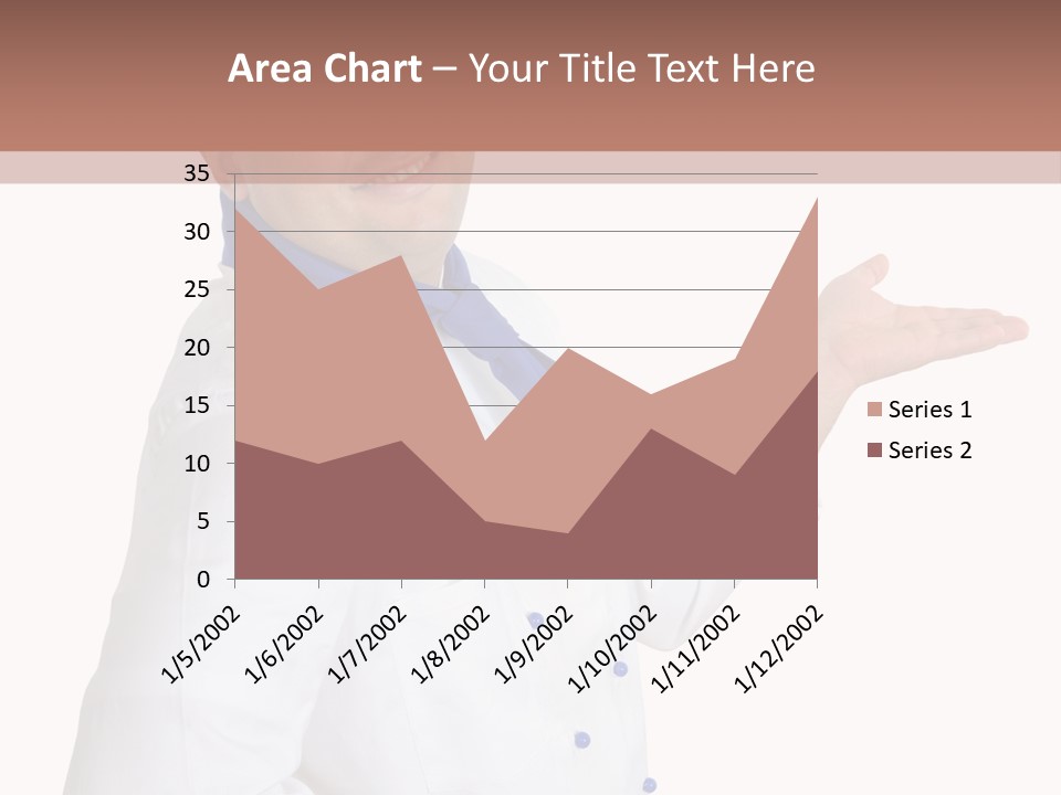 A Man In A Chef's Hat Is Pointing At Something PowerPoint Template