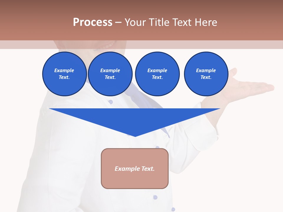 A Man In A Chef's Hat Is Pointing At Something PowerPoint Template