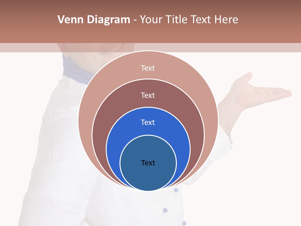 A Man In A Chef's Hat Is Pointing At Something PowerPoint Template