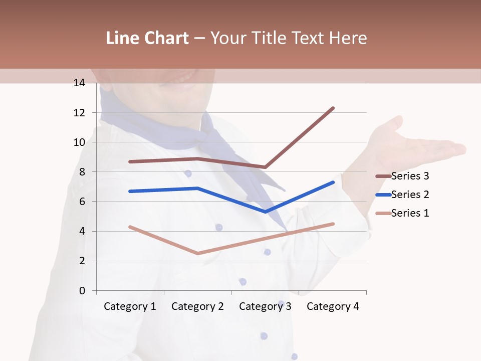 A Man In A Chef's Hat Is Pointing At Something PowerPoint Template