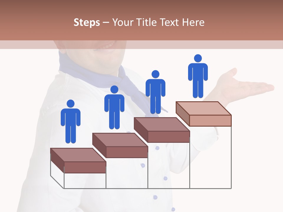 A Man In A Chef's Hat Is Pointing At Something PowerPoint Template