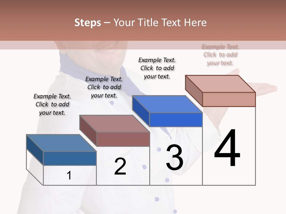 A Man In A Chef's Hat Is Pointing At Something PowerPoint Template