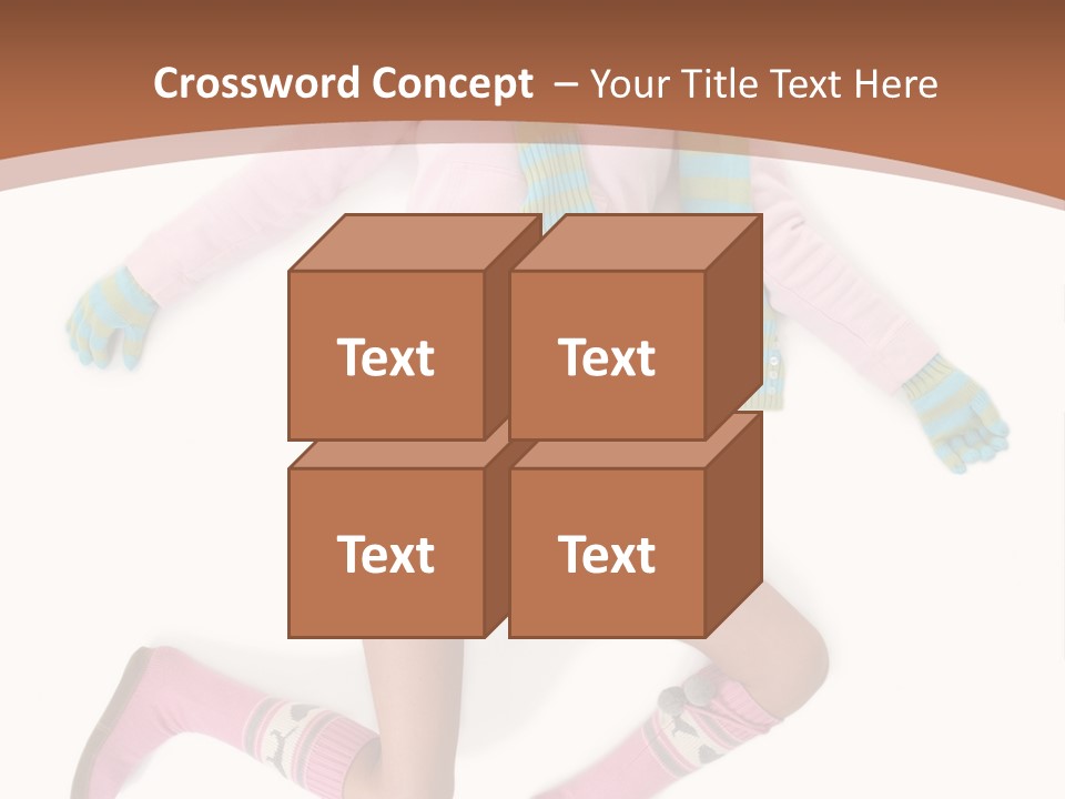 Person Stripes Young PowerPoint Template