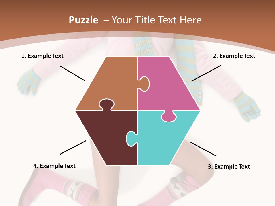 Person Stripes Young PowerPoint Template