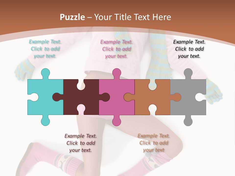 Person Stripes Young PowerPoint Template