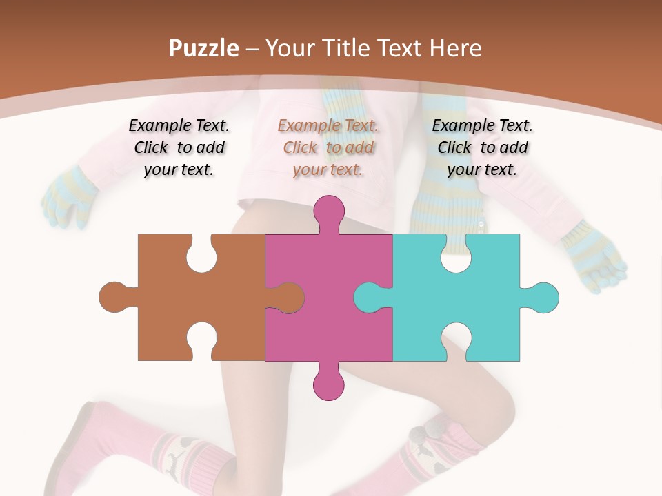 Person Stripes Young PowerPoint Template