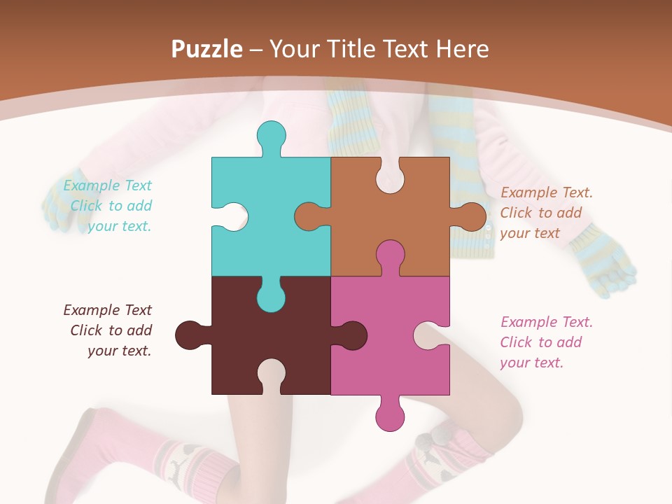 Person Stripes Young PowerPoint Template