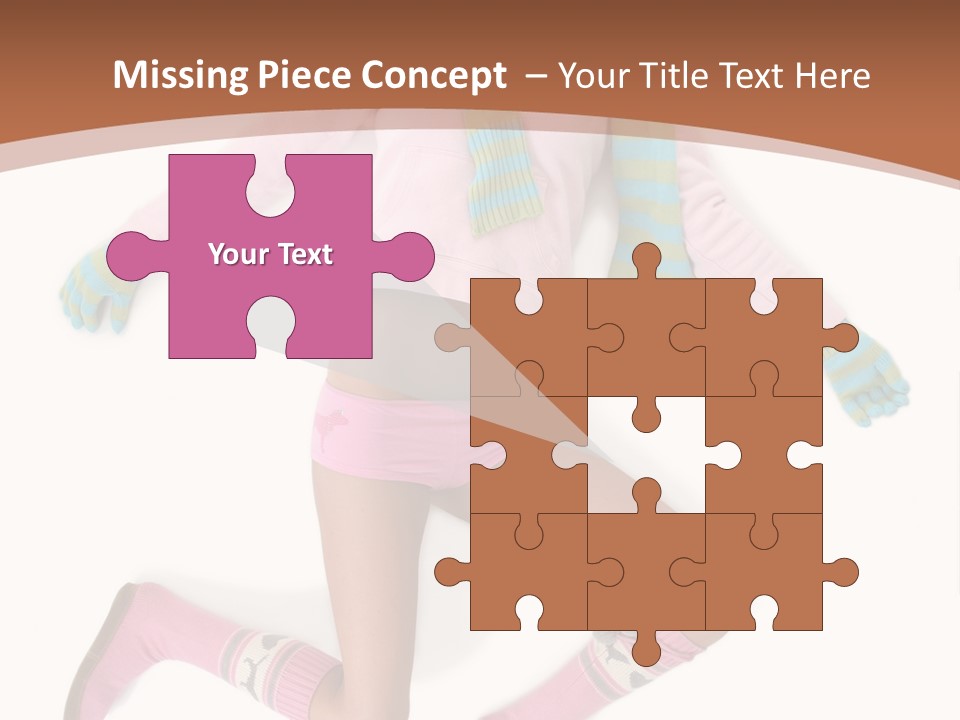 Person Stripes Young PowerPoint Template