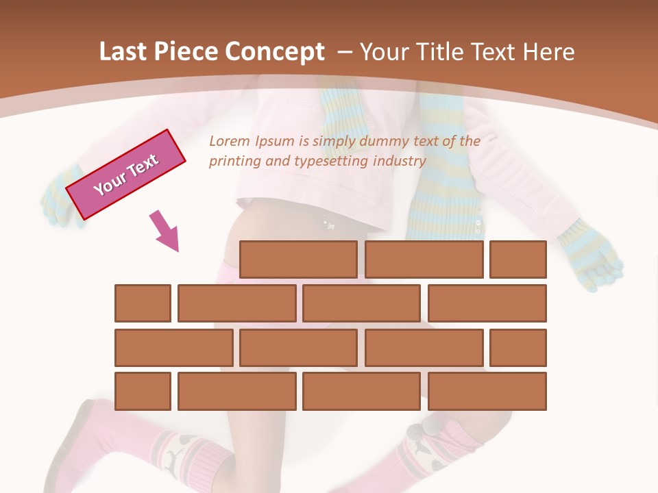 Person Stripes Young PowerPoint Template