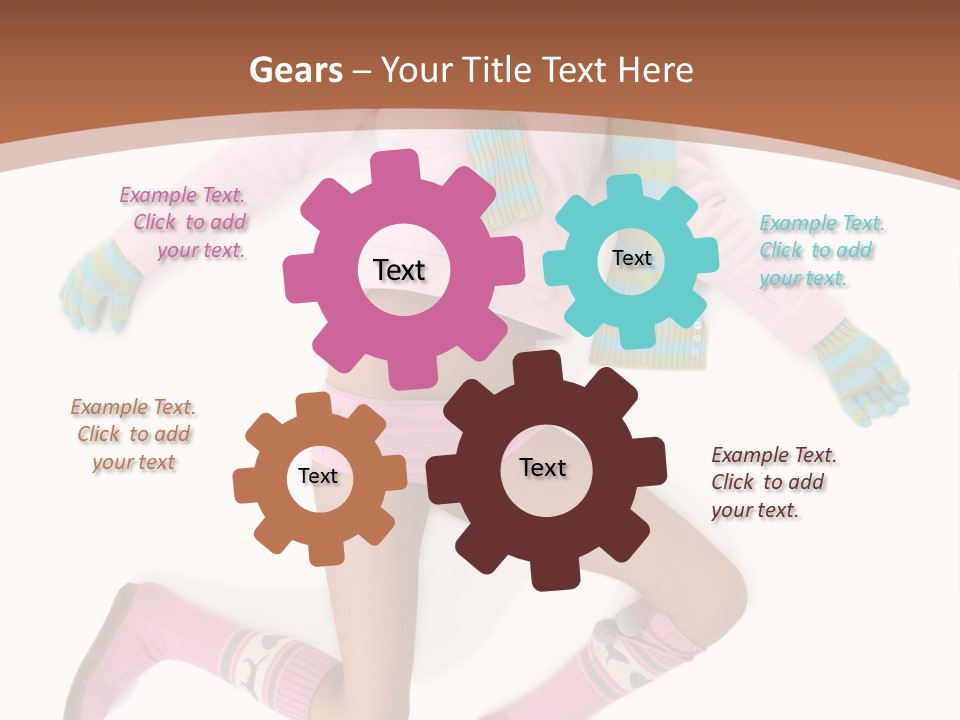 Person Stripes Young PowerPoint Template