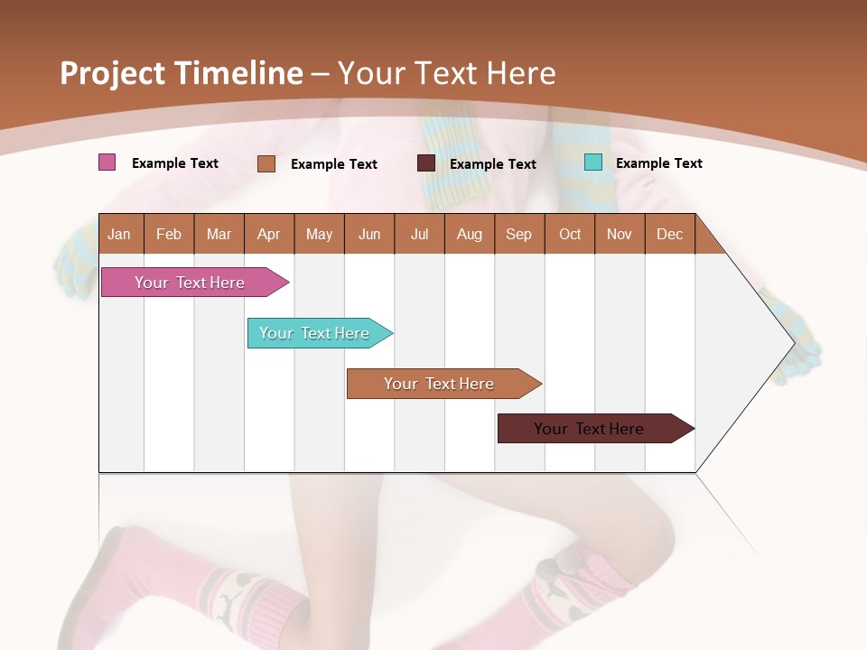 Person Stripes Young PowerPoint Template