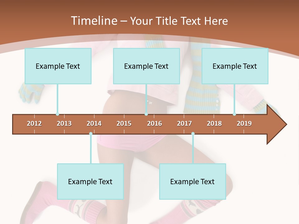Person Stripes Young PowerPoint Template