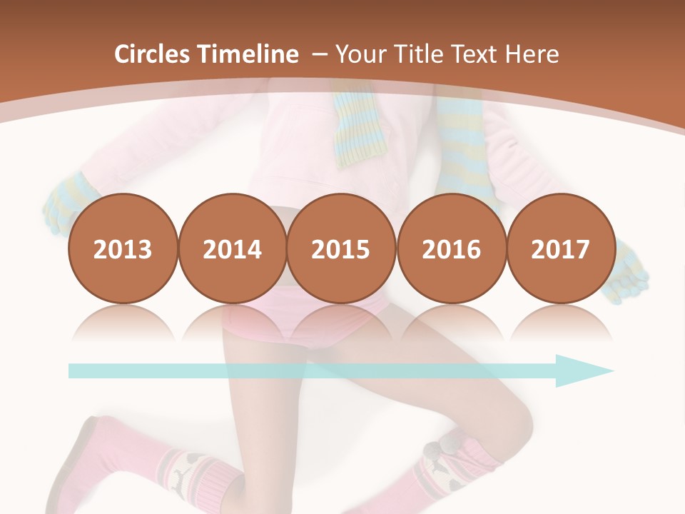 Person Stripes Young PowerPoint Template