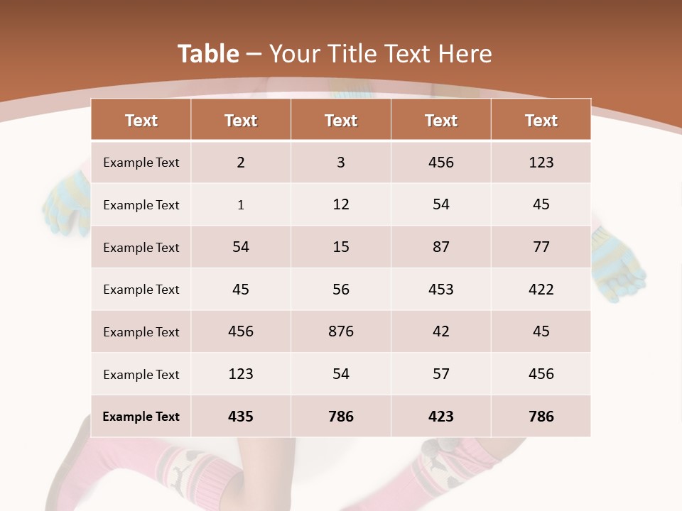 Person Stripes Young PowerPoint Template
