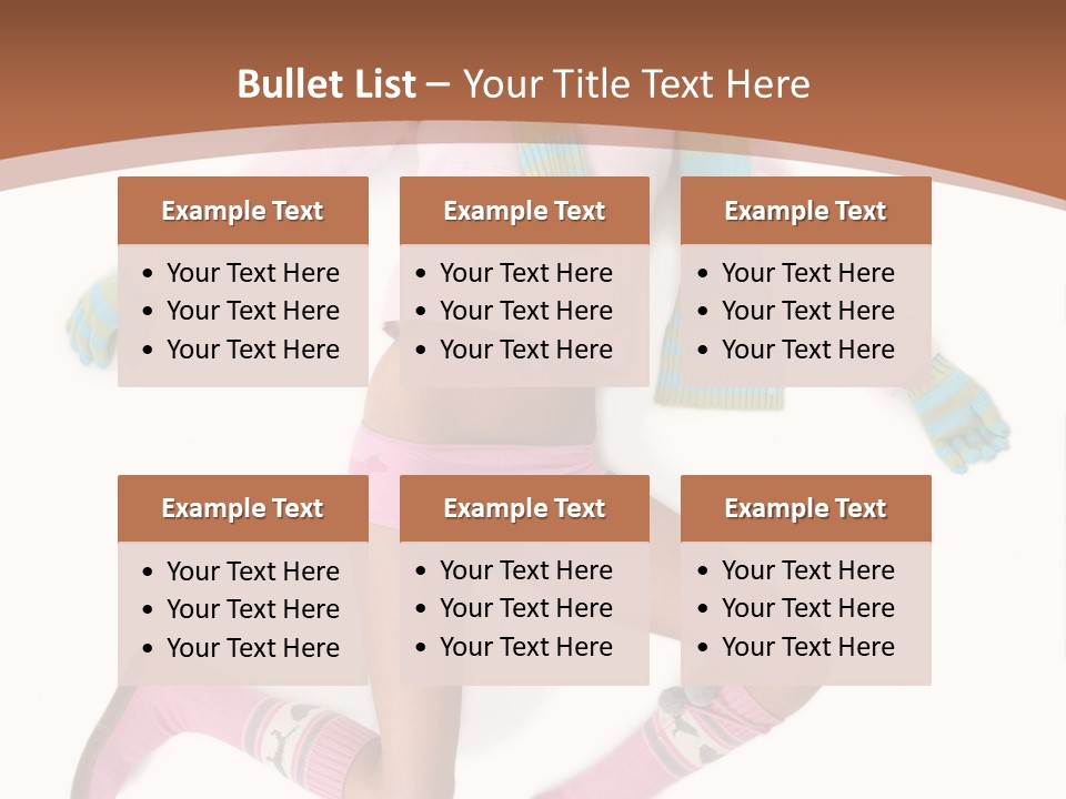 Person Stripes Young PowerPoint Template