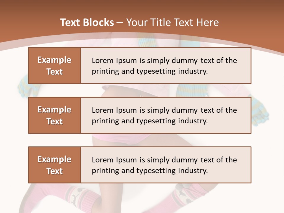 Person Stripes Young PowerPoint Template