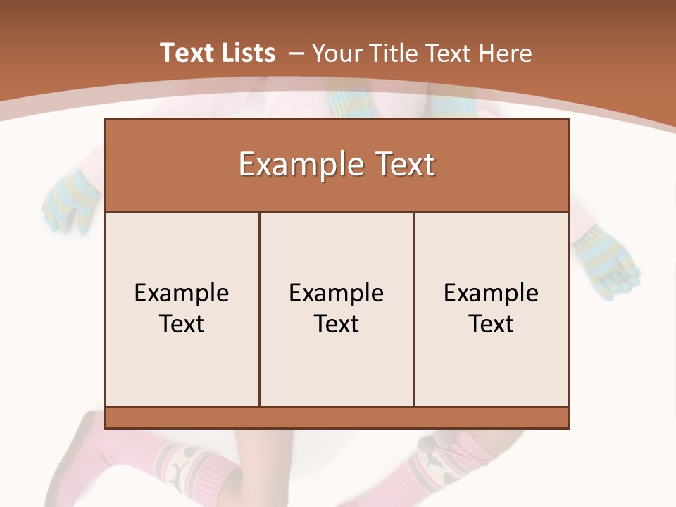 Person Stripes Young PowerPoint Template