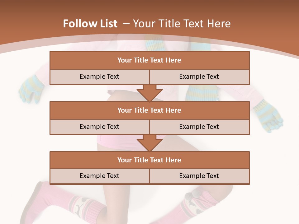Person Stripes Young PowerPoint Template