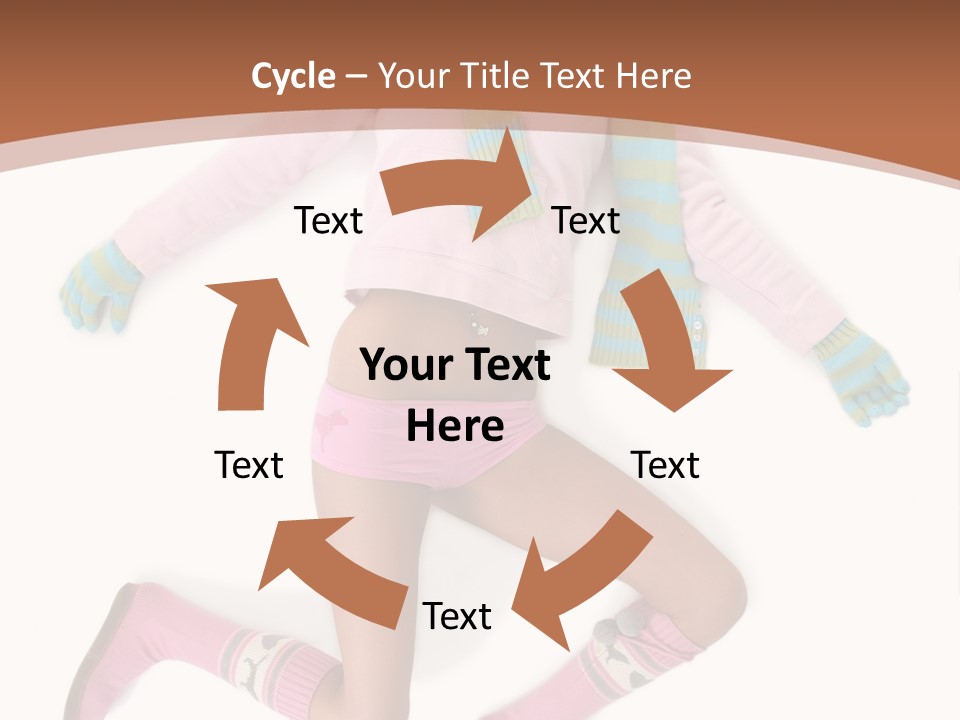 Person Stripes Young PowerPoint Template