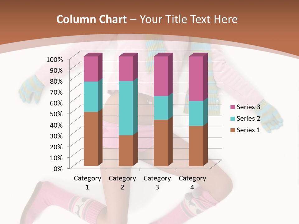 Person Stripes Young PowerPoint Template