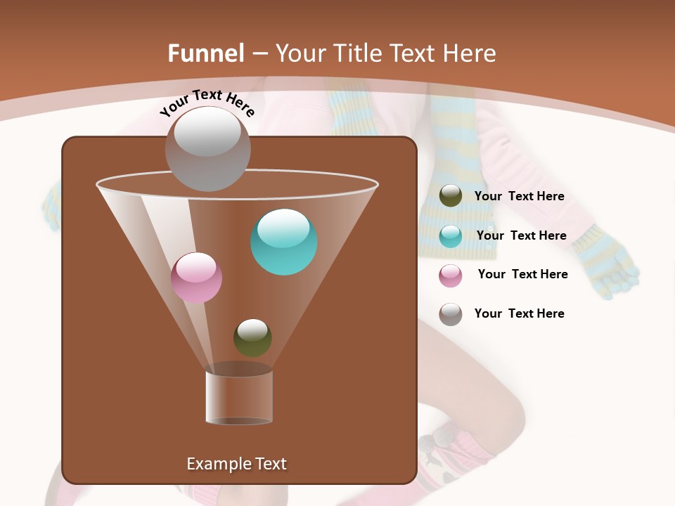 Person Stripes Young PowerPoint Template