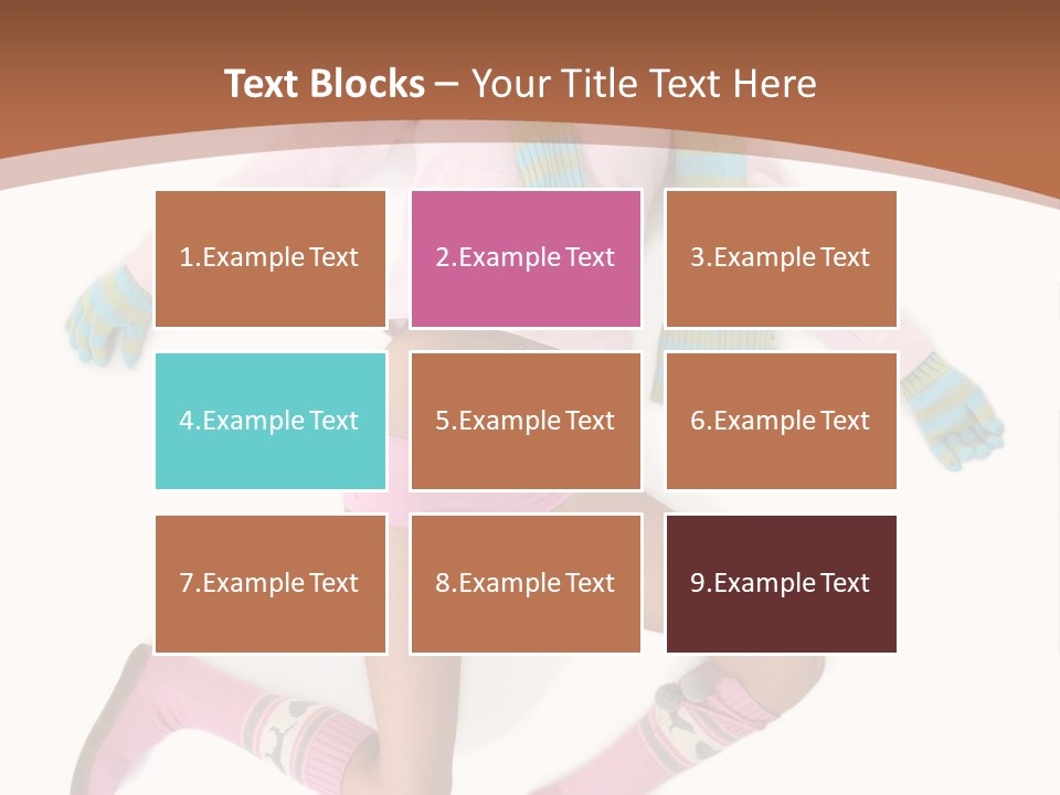 Person Stripes Young PowerPoint Template